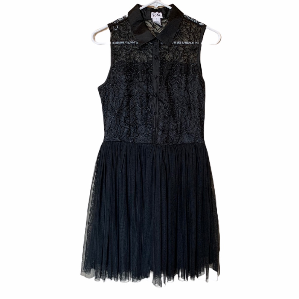 Tobi lace a line sleeveless dress medium